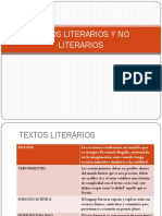 3 y 4 Medio Textos Literarios y No Literarios