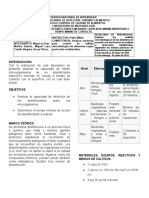 informe evaluacion desinfectantes