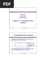 Chapter 4: Probability Power Analysis: 06-88-541: Low Power CMOS Design