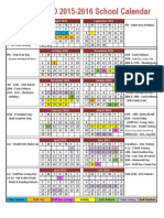 15-16 Hillsboro Isd Calendar - Deic Board Approved