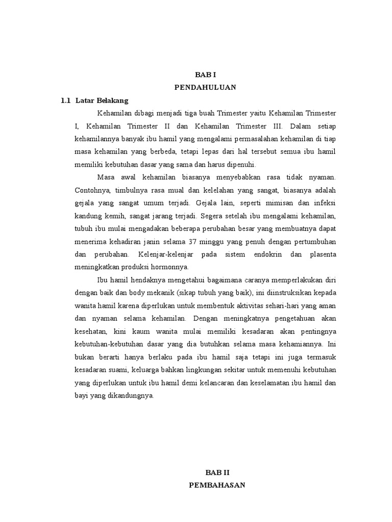 11 Kebutuhan Fisik Ibu Hamil Trimester I II Dan III 11 Kebutuhan Fisik Ibu Hamil Trimester I II Dan III