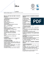 MSDS Carbon Activado