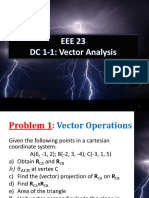 EEE 23 DC 1-1: Vector Analysis