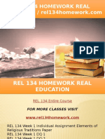 REL 134 HOMEWORK Real Education - Rel134homework.com
