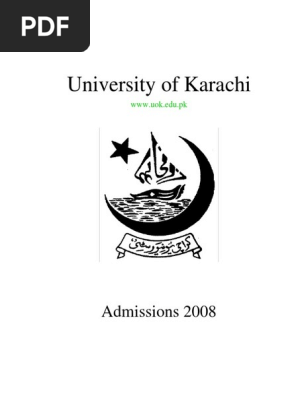 University Of Karachi Admission Form Bachelor Of Science