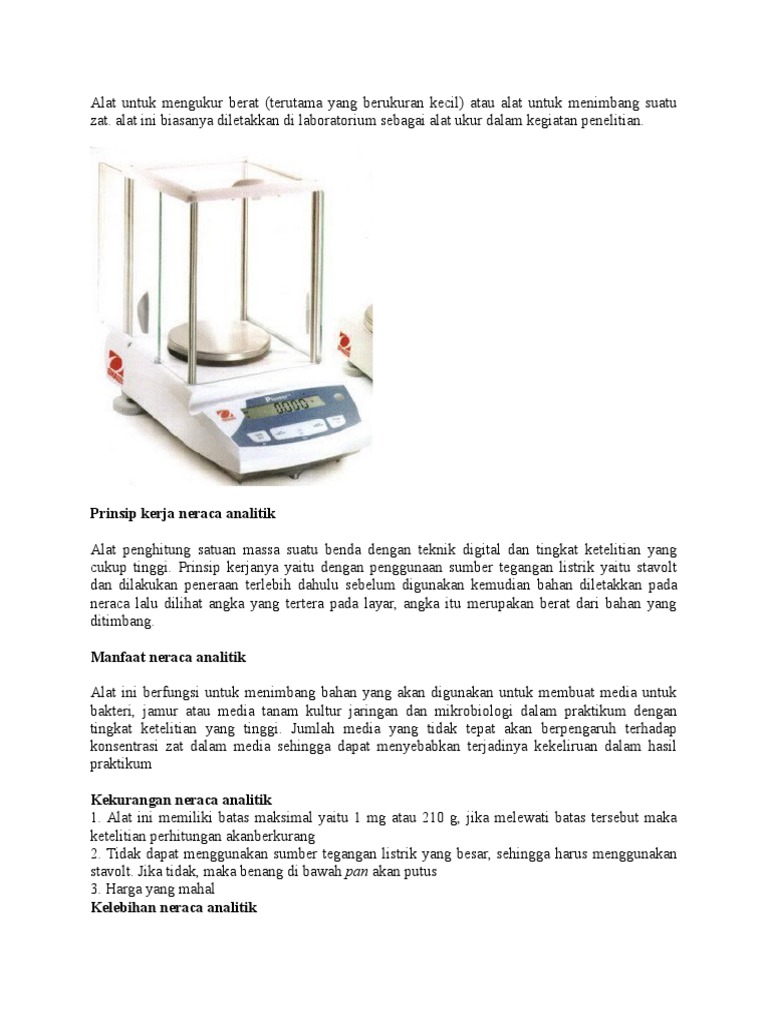 Alat Untuk Mengukur Berat