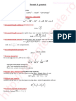 Formule Geometrie