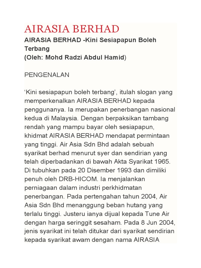 AIRASIA | PDF