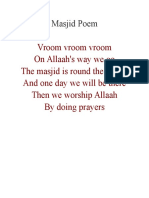 Masjid Poem