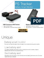 GPS Tracker With Battery Smart Monitor