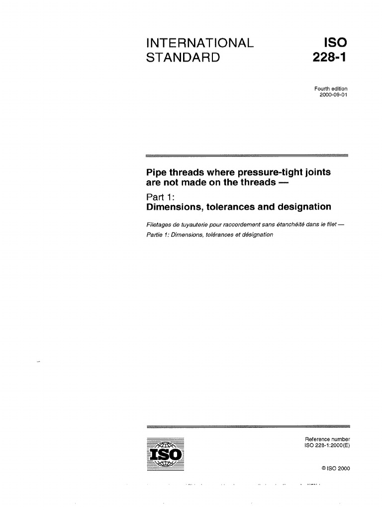 Iso 228-1 2000 | PDF