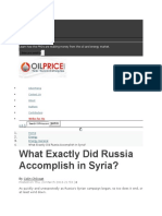 What Exactly Did Russia Accomplish in Syria?: Insider Secrets