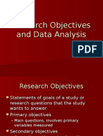 Analysis of Data-1 Research Objectives and Data Analysis
