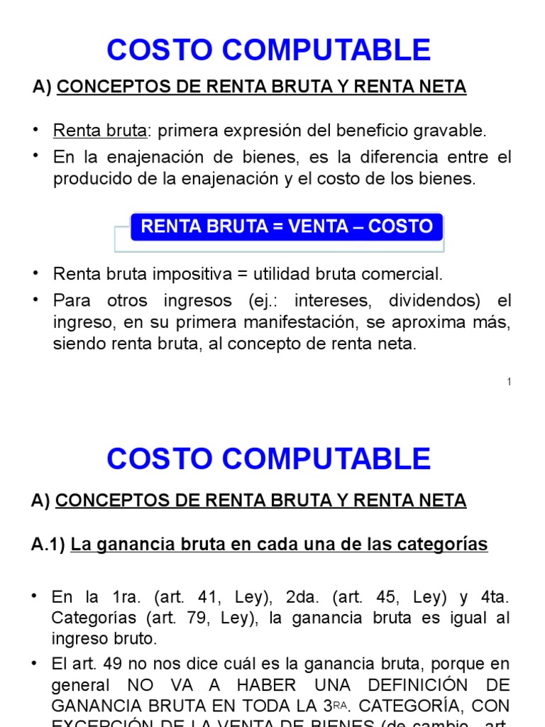 El Costo Computable en Los Negocios | PDF