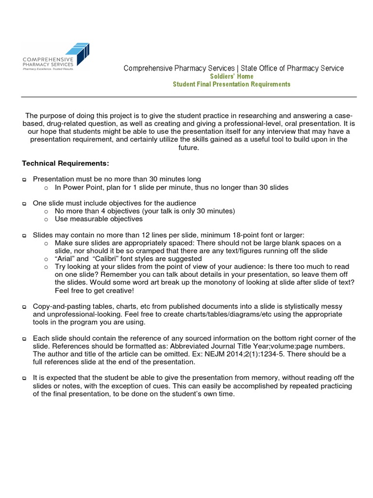 Student Presentation Guidelines | PDF