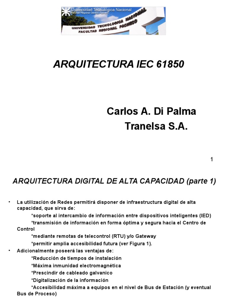 Arquitectura Digital IEC 61850 y Seguridad | PDF | Red de computadoras ...
