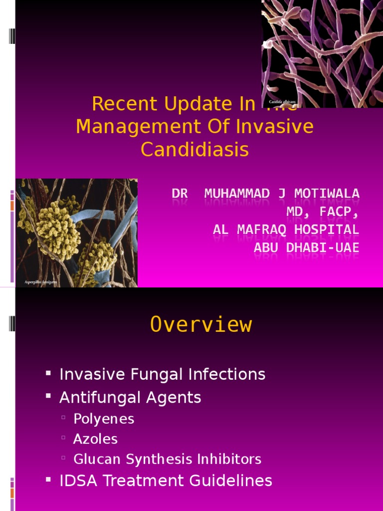 Recent update in the management of invasive fungal infection (1).ppt ...