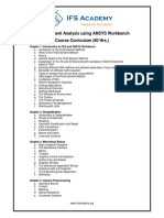 IFS Academy ANSYS Workbench Curricullum