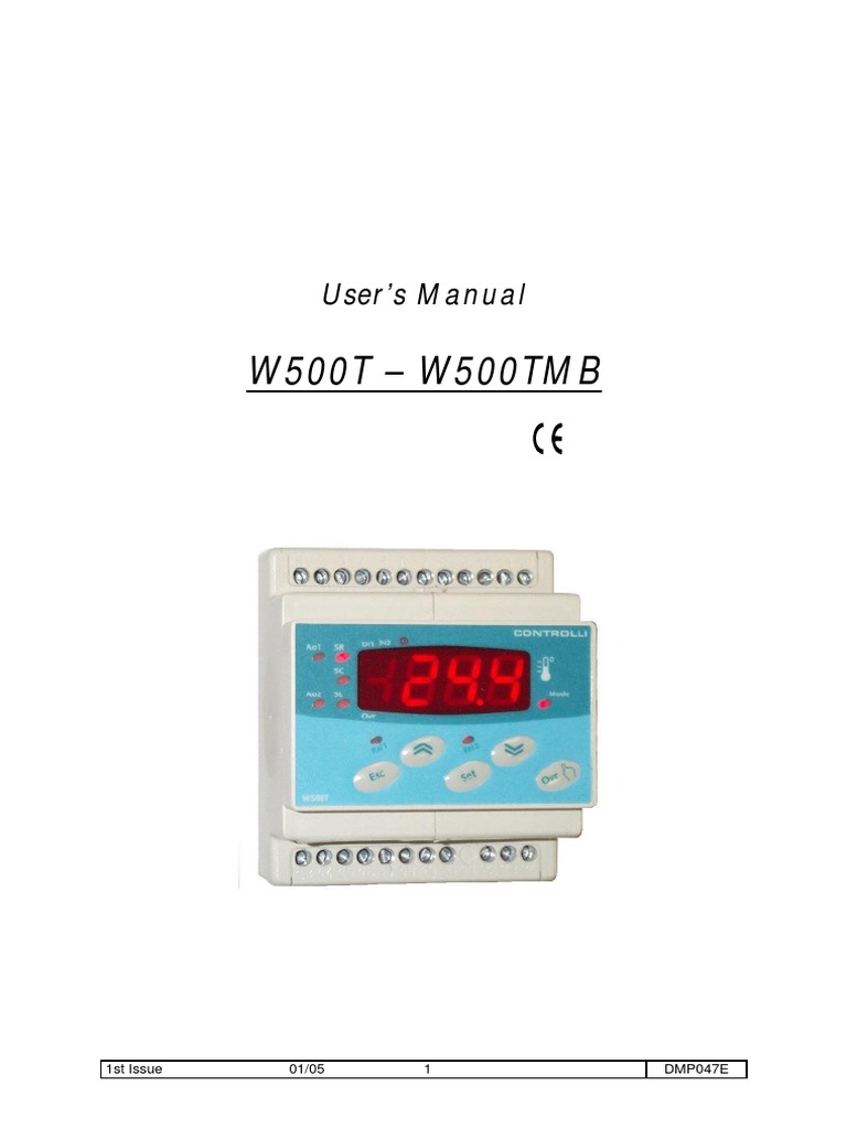 W500T English Manual | PDF | Control System | Sensor