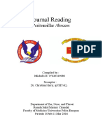 Journal Reading: Peritonsillar Abscess