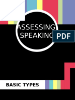 Assessing Speaking - Language Assessment 