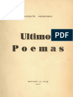 Últimos Poemas - Huidobro