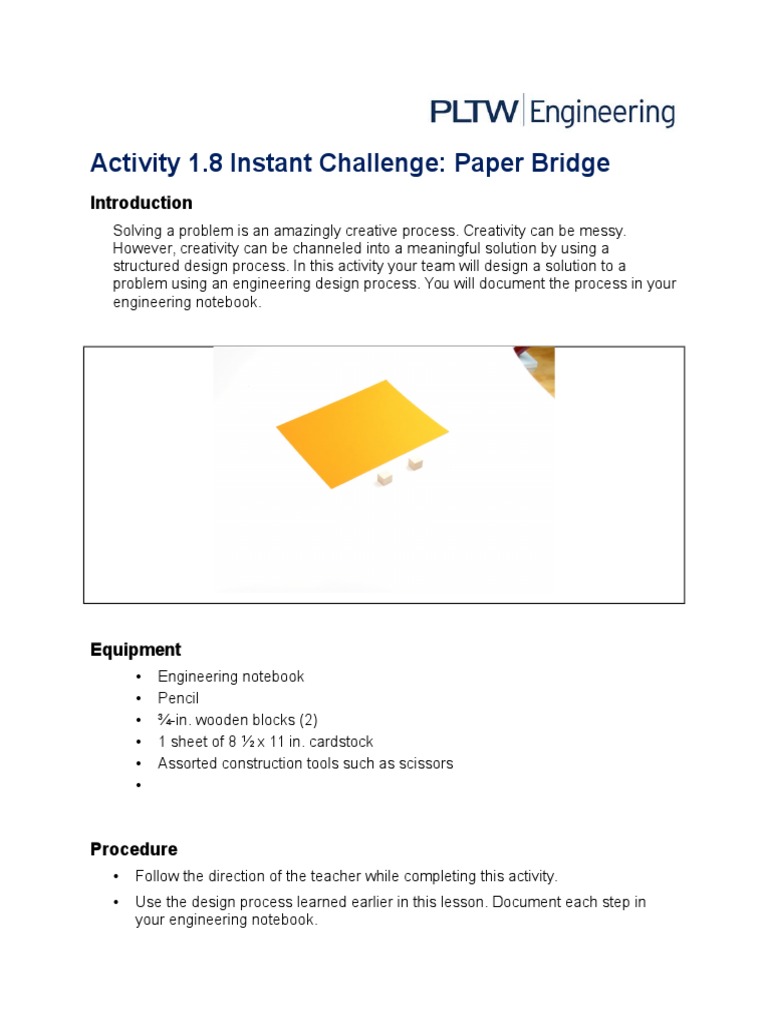 Paper Bridge Instant Challenge Guide | PDF