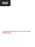 Download Cara Membuat Daftar Isi Di Word 2007 Secara Manual by Panderman Sebayang SN305945142 doc pdf