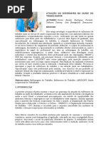Atuação Do Enfermeiro Na Saúde Do Trabalhador
