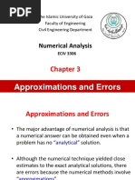 Ch3 Approximations Errors