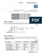 EOISLA.14-15. (A1) .December Exam+KEY