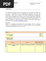 Task Risk Assessment Template