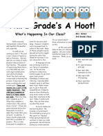 Third Grade's A Hoot!: What's Happening in Our Class?