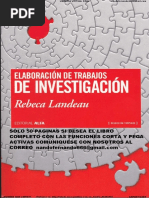 Elaboracion de Trabajos de Investigacion Landeau Muestra