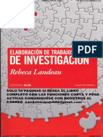 Elaboracion de Trabajos de Investigacion Landeau Muestra