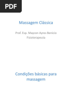 Aula de Massagem Classica 