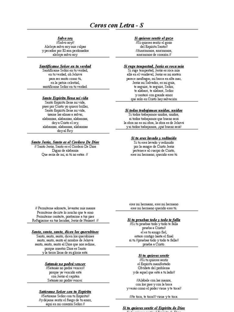 Coros S Cristo Titulo Salvacion coros s cristo titulo salvacion