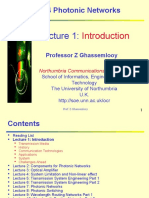 EN554 Photonic Networks: Professor Z Ghassemlooy