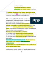 Decision Analysis