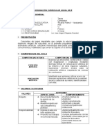 Programación Curricular Anual 2015 de Arte para 3er grado