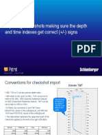 Petrel Checkshot Data Import