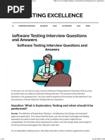 Software Testing Interview Questions and Answers