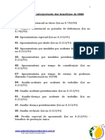 8.11 - Códigos de Interpretação Dos Benefícios Do INSS