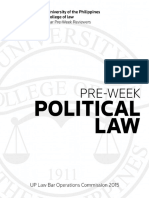 Political Law 2015 UP Pre-week