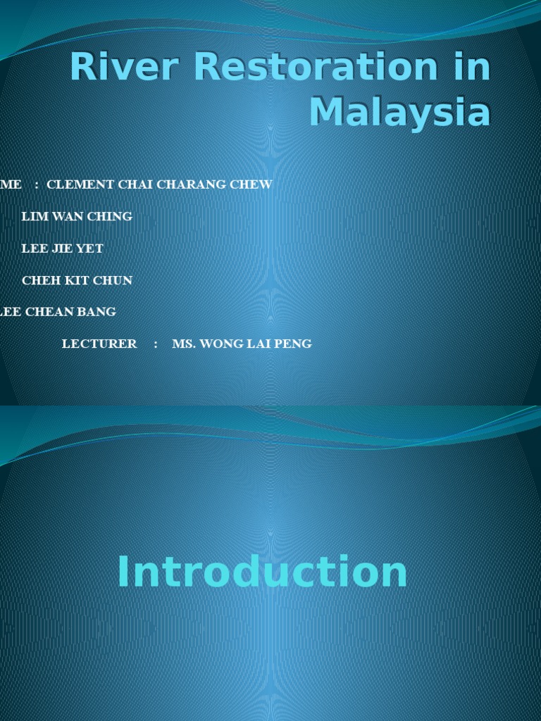 River Restoration Efforts in Malaysia | PDF | Wastewater | Water Pollution