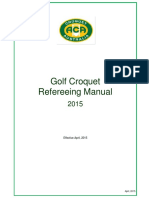 Golf Croquet Refereeing Manual - Croquet Australia