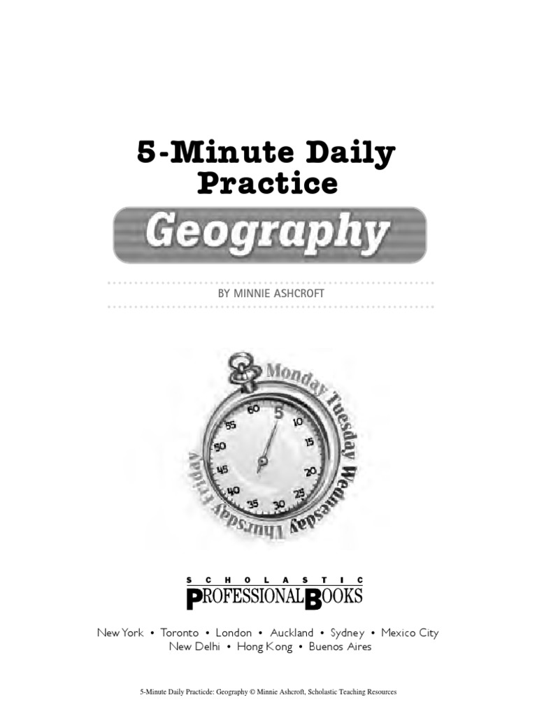 Geography 5 Minute Daily Practice | PDF | Geography | Continent