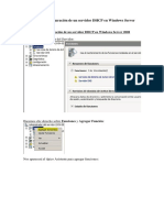 Instalación y Configuración de Un Servidor DHCP en Windows Server 2008