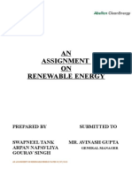 Assignment On Renewable Energy