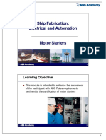 Ship Fabrication: Electrical and Automation: Learning Objective